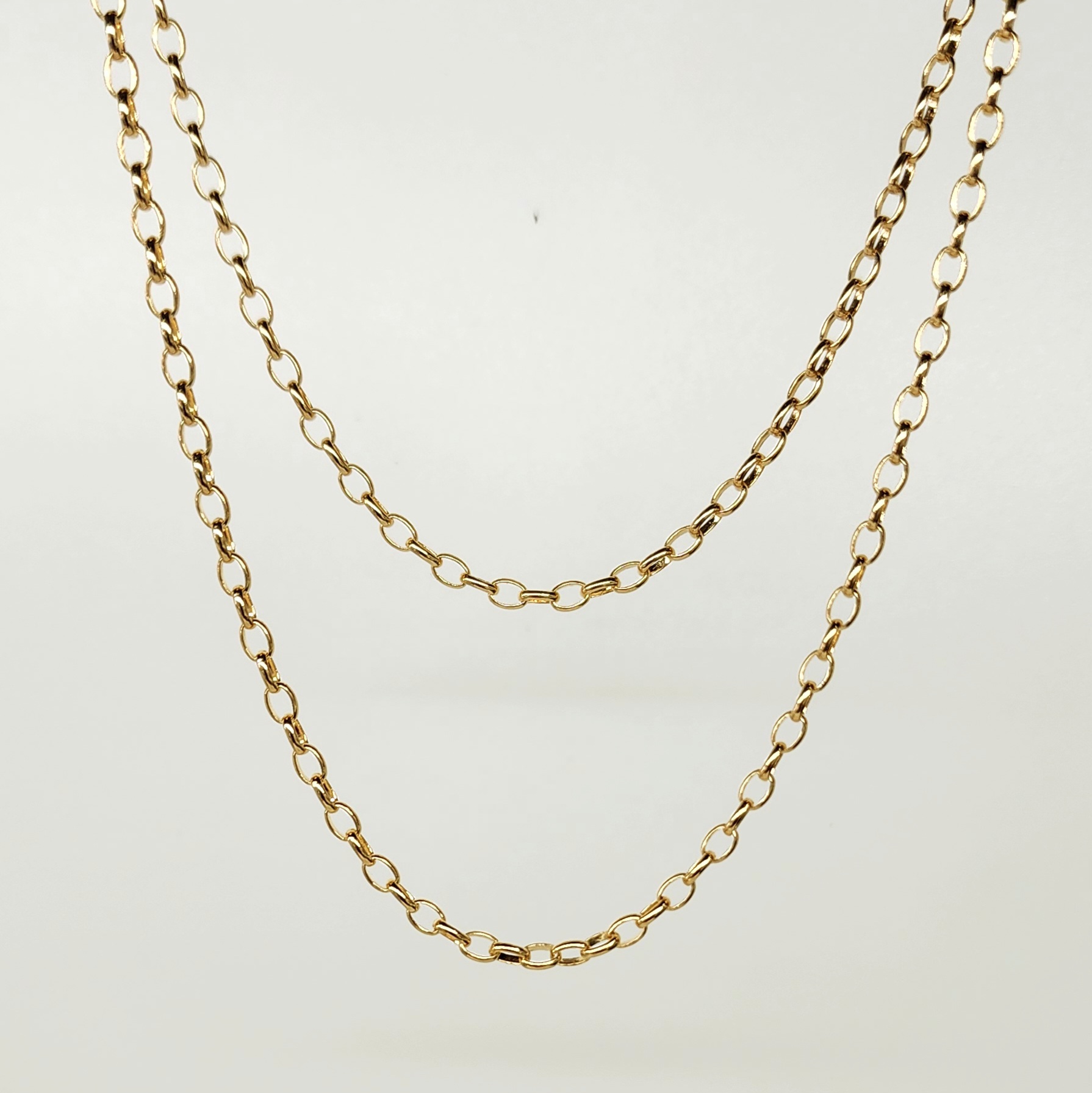 9ct Yellow Gold B01 Oval Belcher Chain