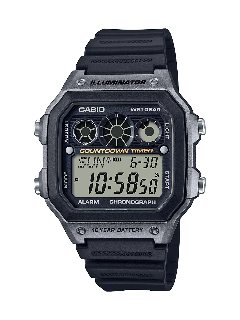 Casio Mens 100m Digital Watch - AE1300WH-8A CASIO 