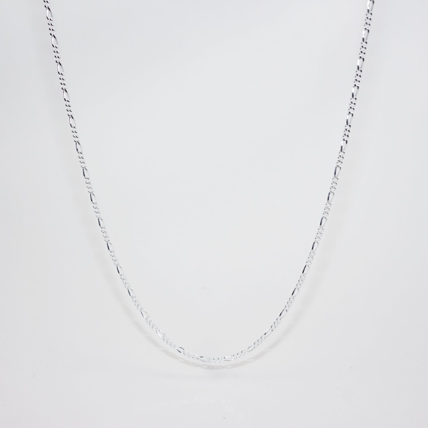 Sterling Silver FD50 Diamond Cut Figaro 1/3 Chain Sterling Silver Chains 