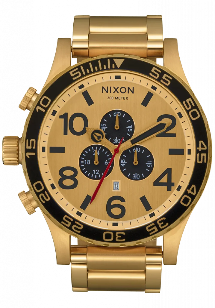 NIXON 51-30 THE CHRONOブラック×ゴールド 300METER - 時計
