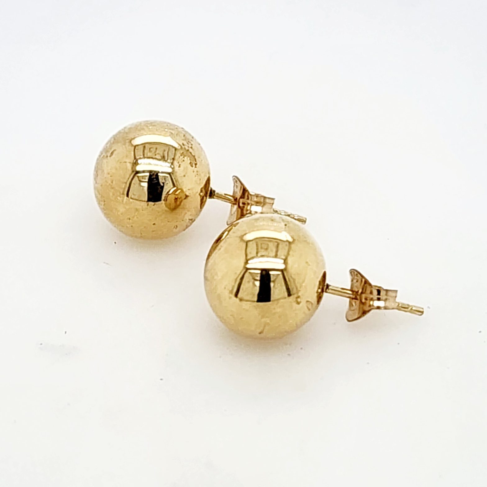 10mm Ball Stud Earrings in 9ct Yellow Gold Stonex Jewellers