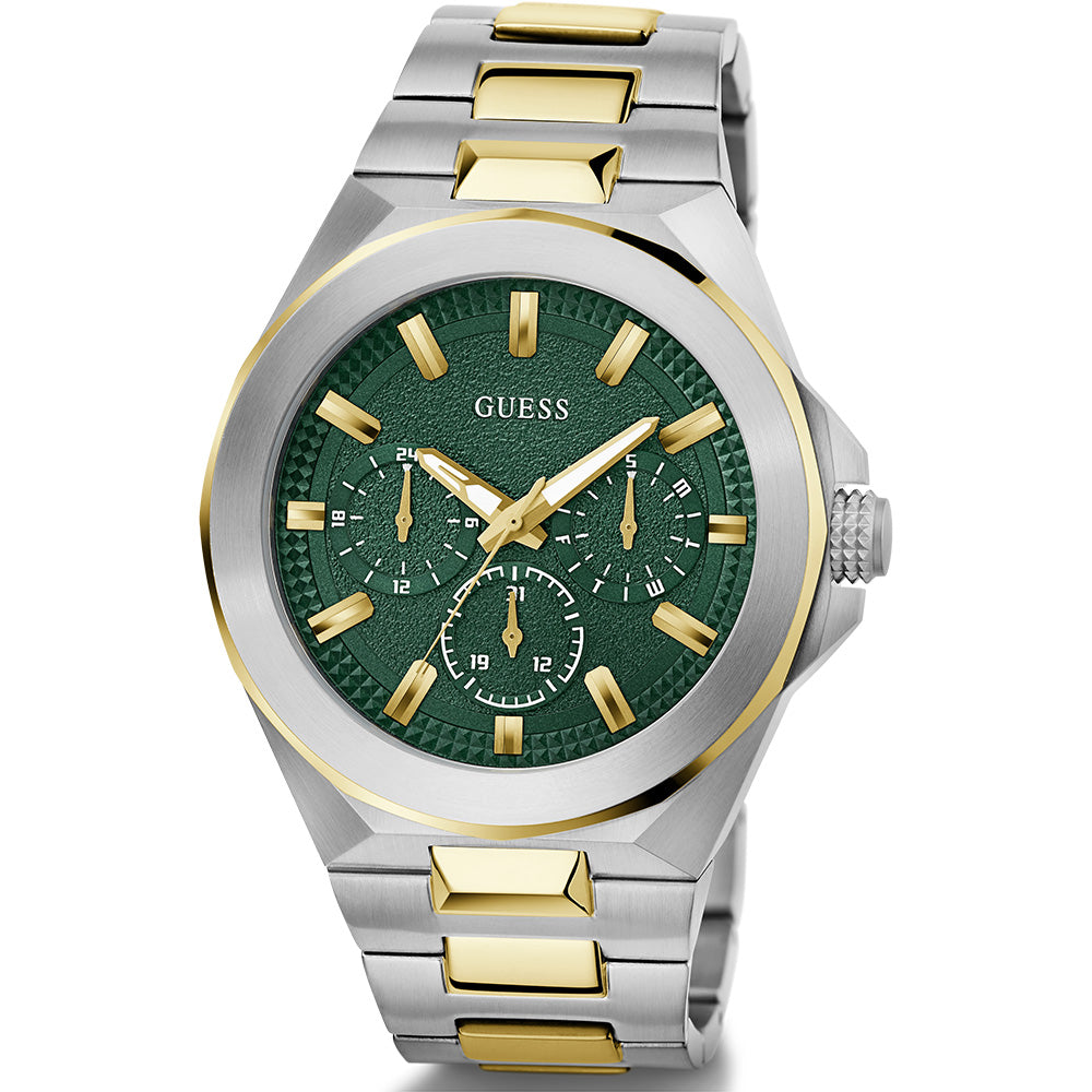 Guess Gents Dashboard Green Dial Multi-Function Watch - GW0798G3