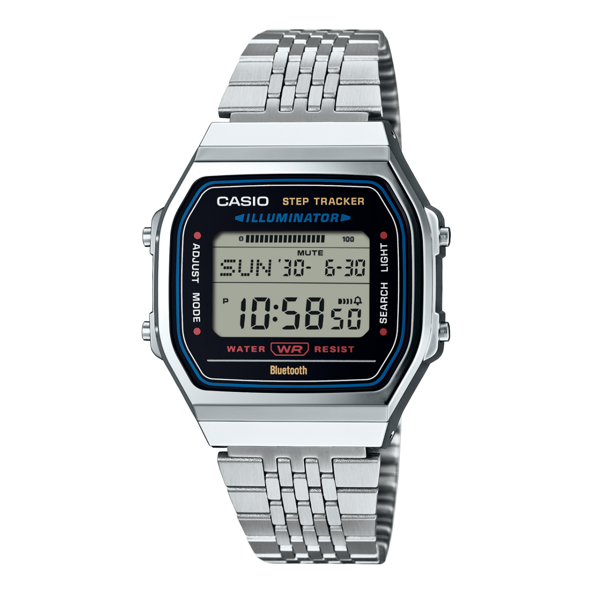 Casio Digital Vintage Bluetooth Connect, Step Count Watch - ABL100WE-1A