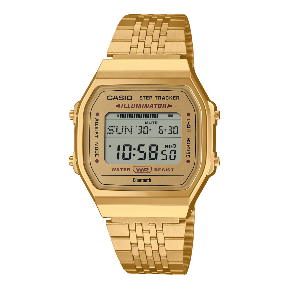 Casio Digital Vintage Bluetooth Connect, Step Count Watch - ABL100WEG-9A