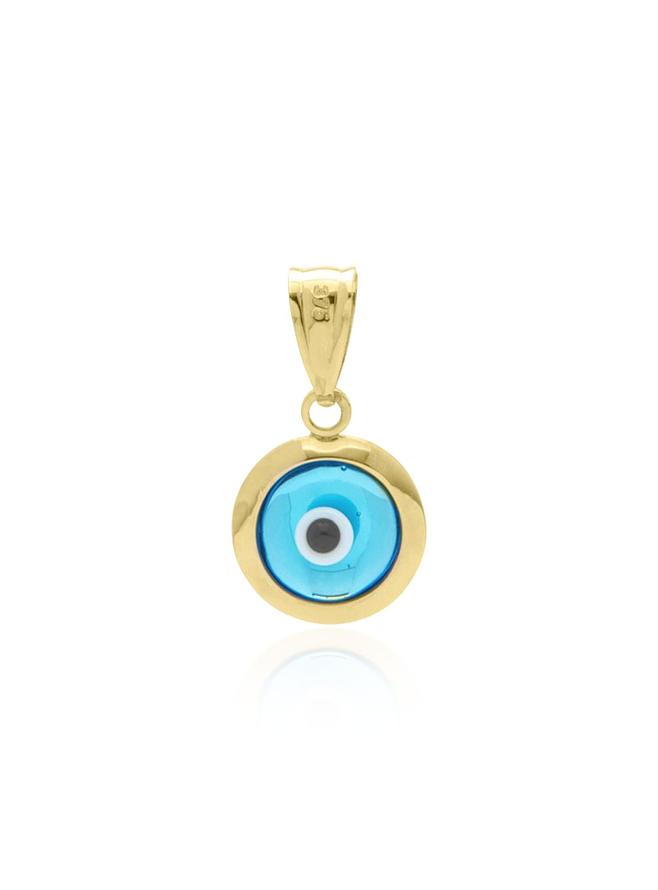 9ct Yellow Gold Evil Eye Protection Charm Pendant Gold Pendants 