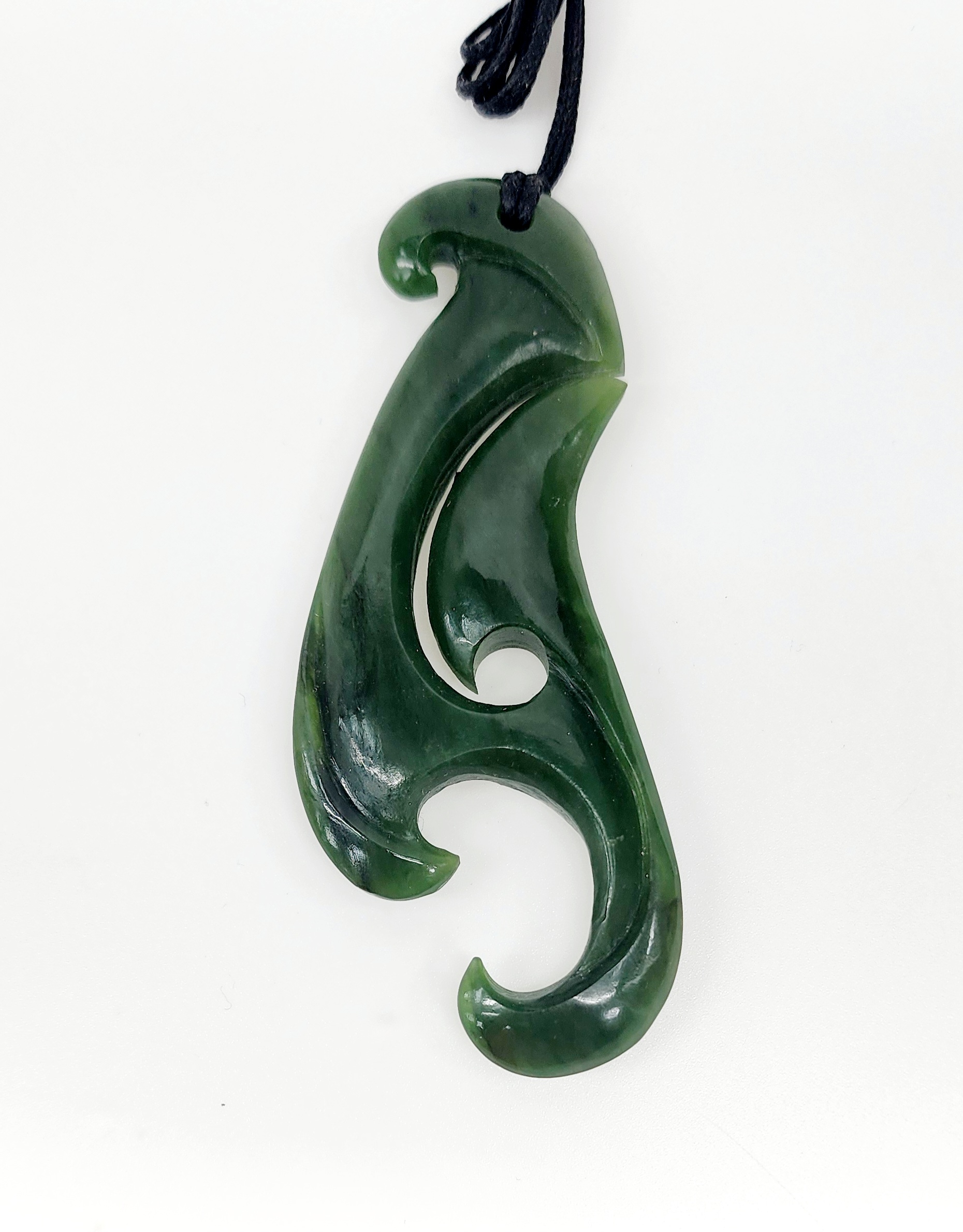 Large New Zealand Hei Matatu Fish Hook with Koru Greenstone Necklace 9ct Gold Ring, Gold Jewellery, Gold Rings 