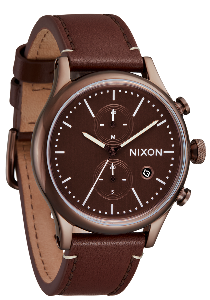 NIXON Station Chrono Leather - A1163-5242-00 NIXON, WATCH 