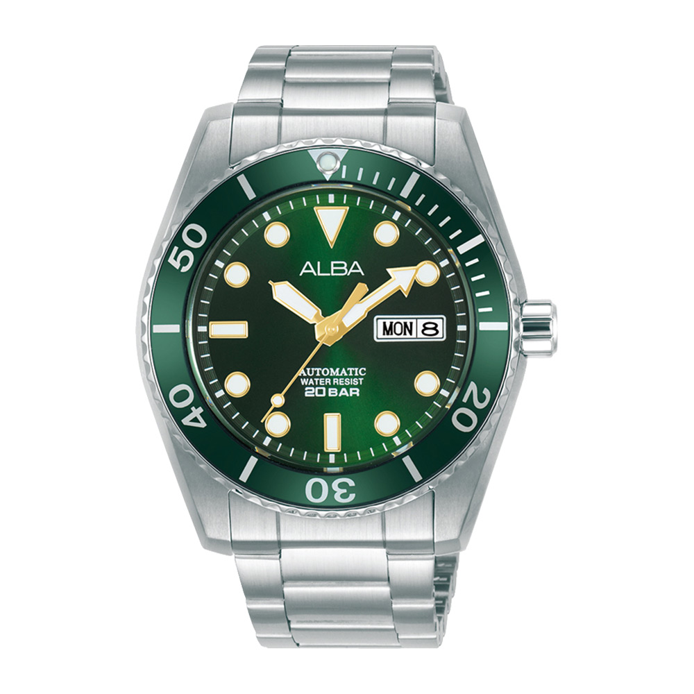 Alba Automatic Men's Green Dial 200M Stainless Steel Case & Strap - AL4287X1 ALBA 