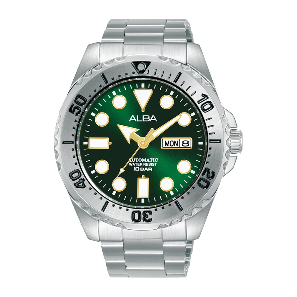 Alba Automatic Men's Green Dial Stainless Case & Band - AL4487X1 ALBA 