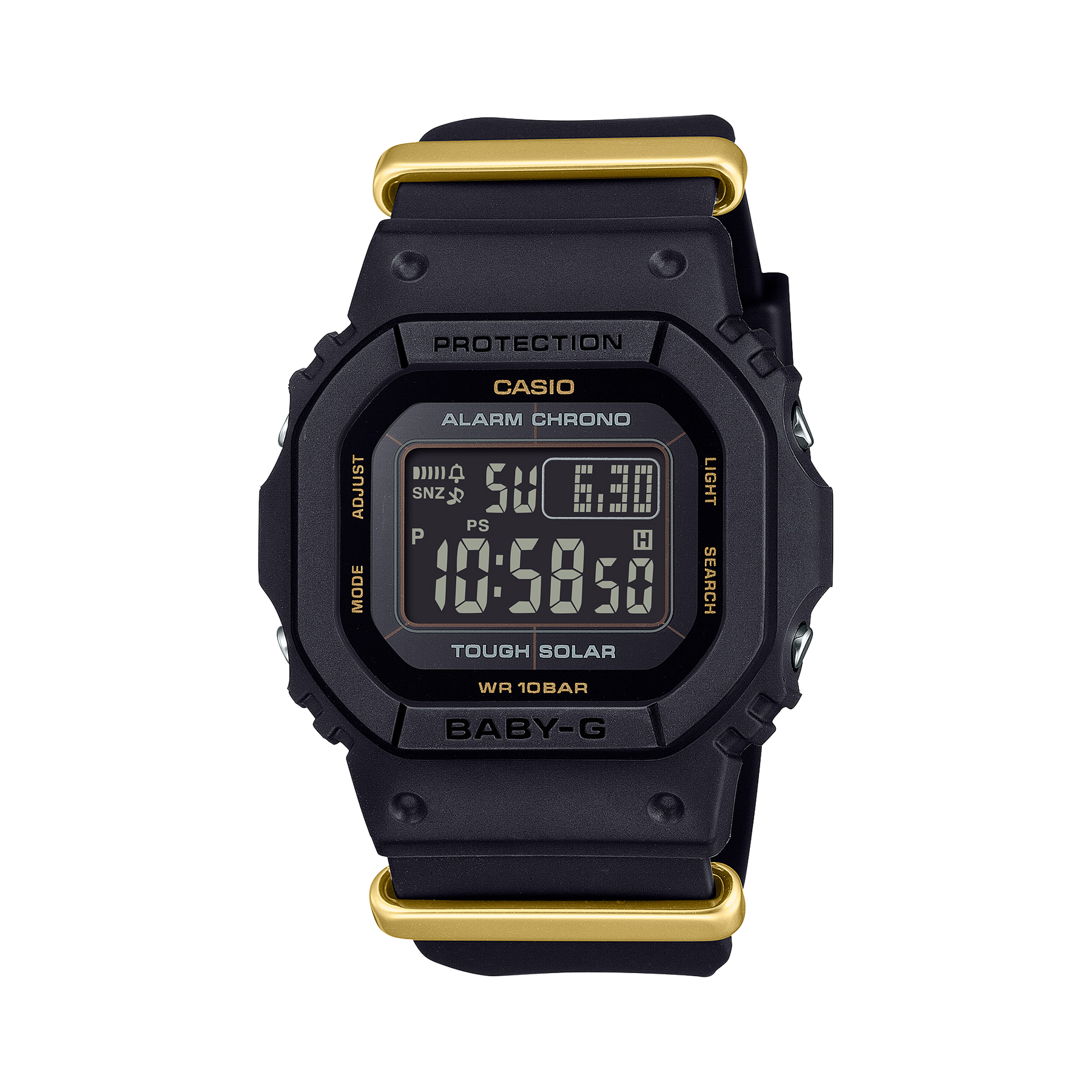 Casio Baby-G Digital 50YR Anniversary Solar Powered 100M Black Case & Resin Band - BGDS565ZE-1D CASIO 