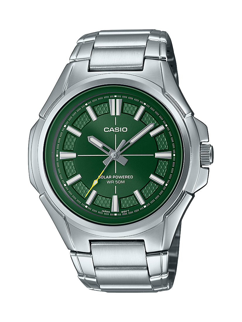 Casio Mens Analog Solar-Powered Watch - MTPRS100D-3A CASIO 