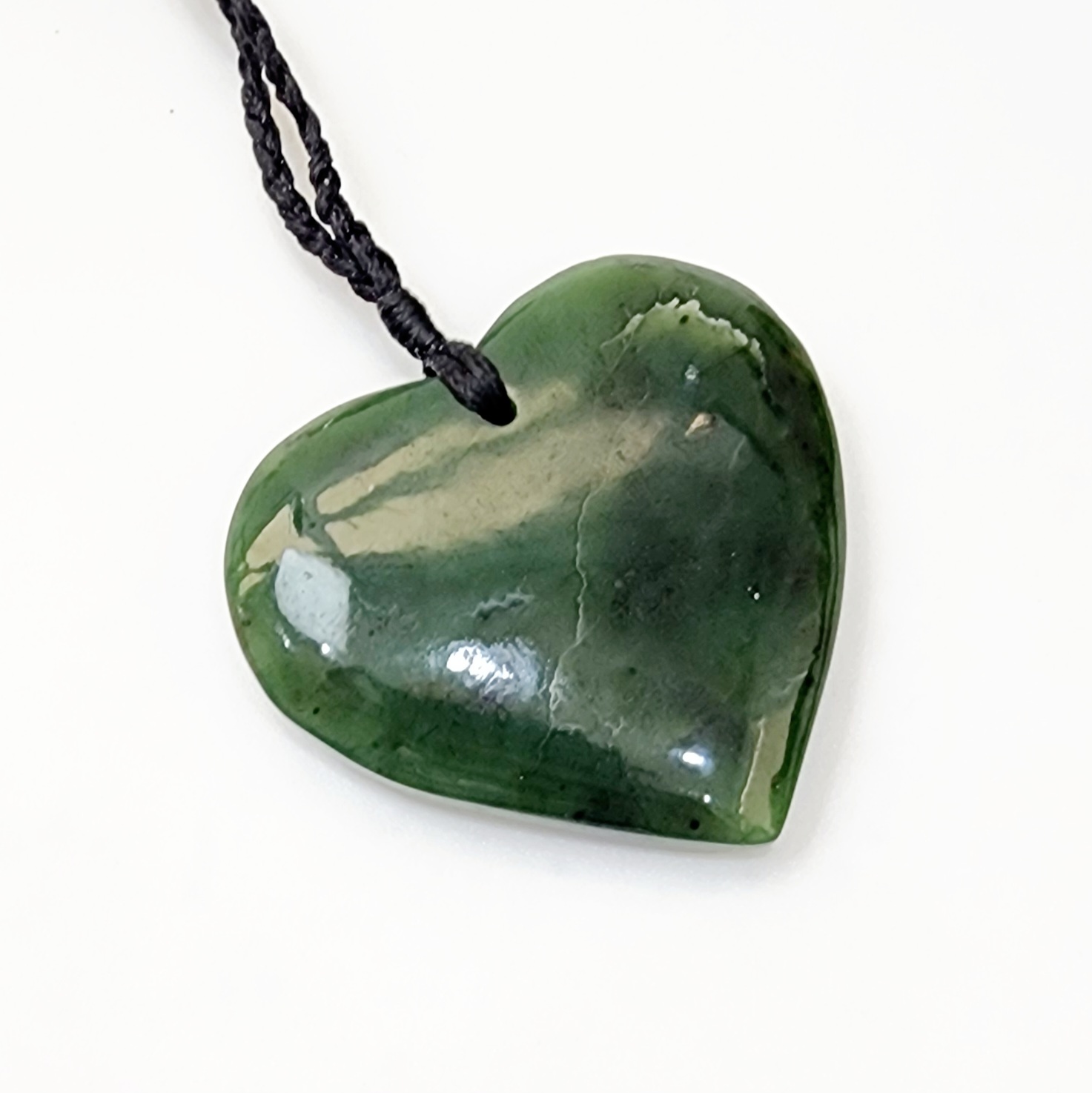 Pounamu Heart Necklace Greenstone?Jewellery 