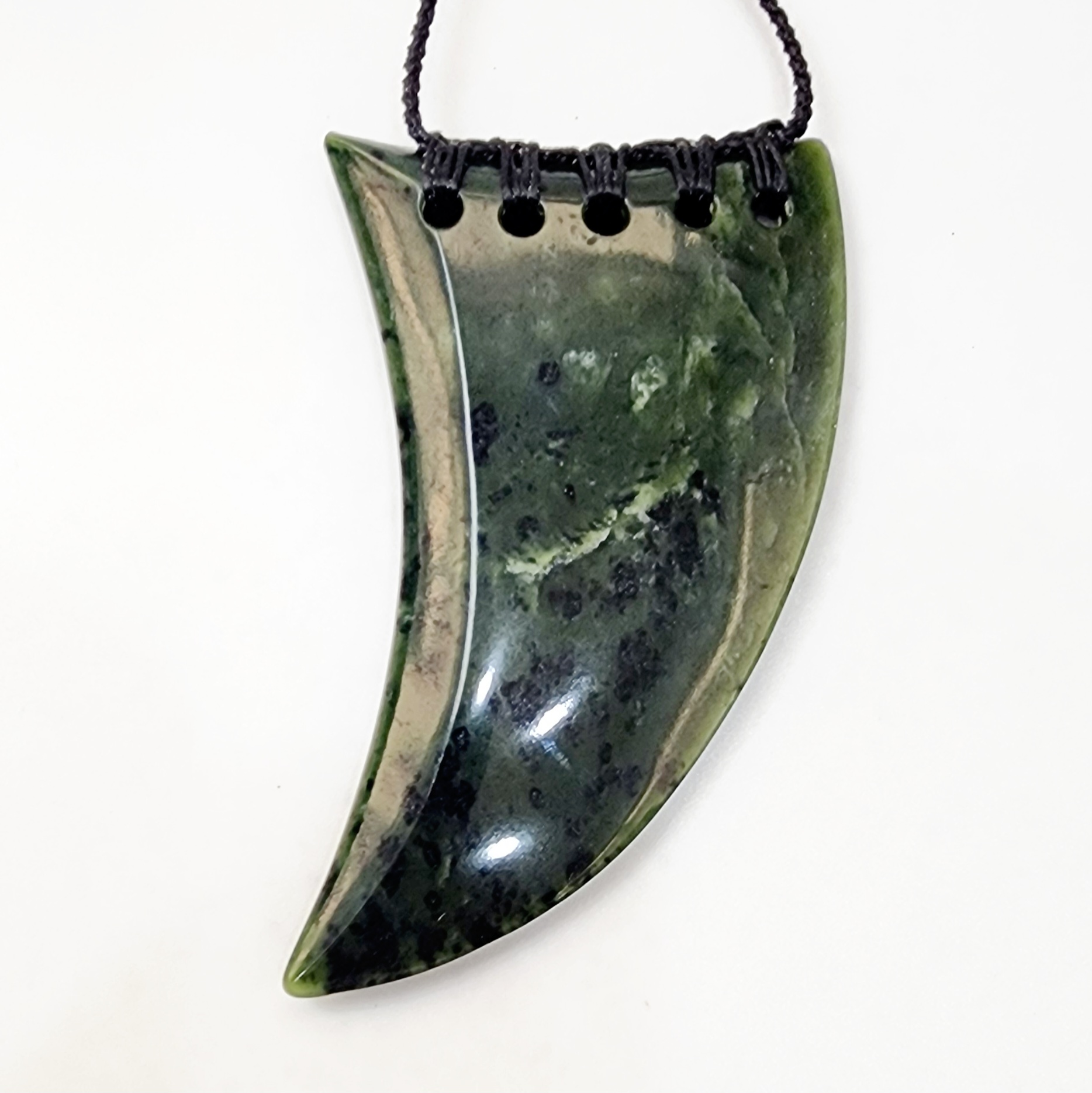 Pounamu Classic Large Tooth Pendant Greenstone?Jewellery 