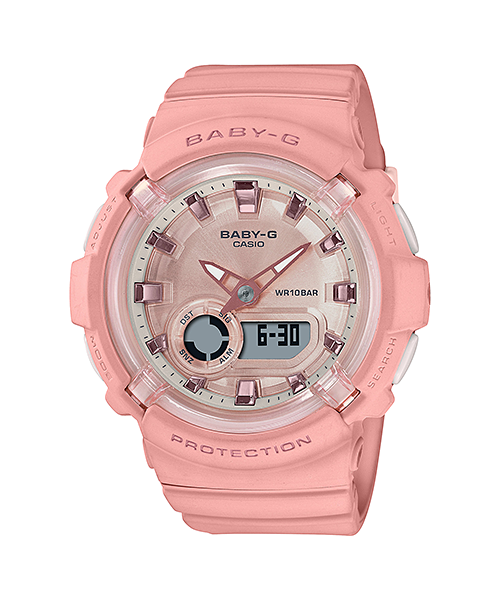 Casio Baby-G Coral Pink Analog-Digit 100M WR Watch - BGA-280-4A G-SHOCK 