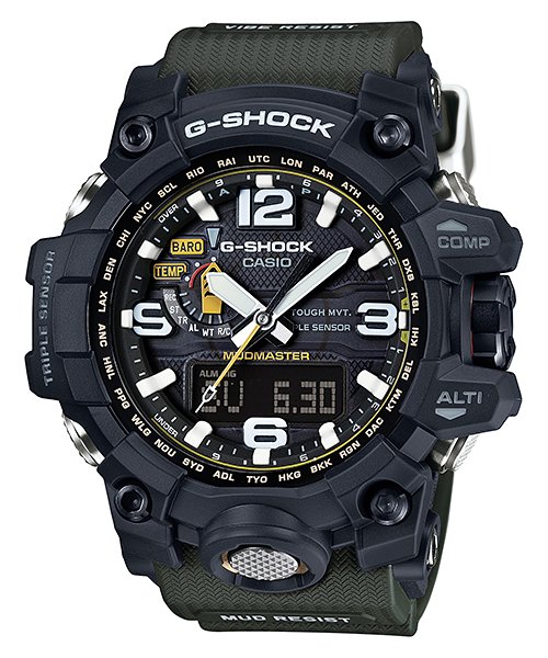 Casio G-Shock Master Of G-Land Mudmaster Solar Powered 200M WR - GWG1000-1A3 G-SHOCK 