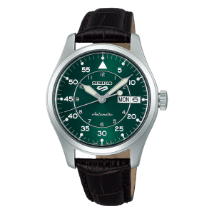 Seiko 5 Kelly Green ‘Flieger’ Suit Style Automatic Watch - SRPJ89K1 WATCH 