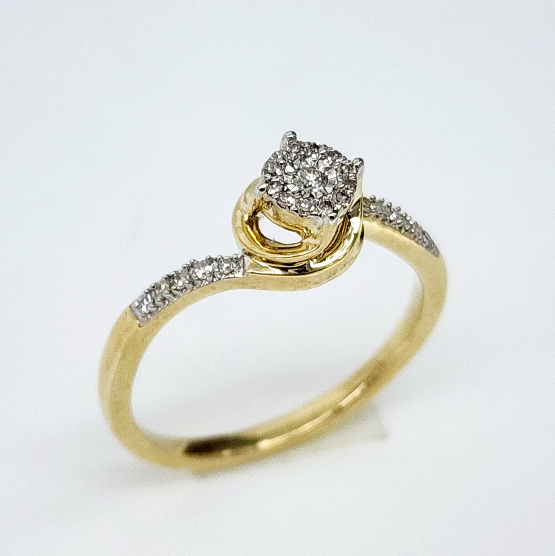 10ct Yellow Gold 0.10ct Diamond Engagement Ring - SKR42963 bulova 