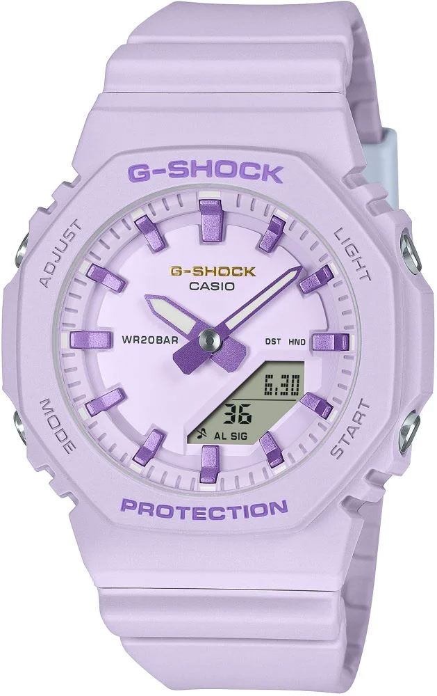 Casio G-Shock Womens Analog/Digital Midsize International Women's Day Purple Case & Band, 200m WR - GMAP2125W-6A G-SHOCK 