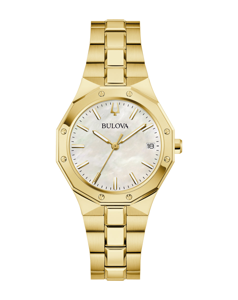 Bulova Classic White Dial Gold Tone Case & Band, Mother of Pearl Dial 100m WR - 97M119 G-SHOCK 