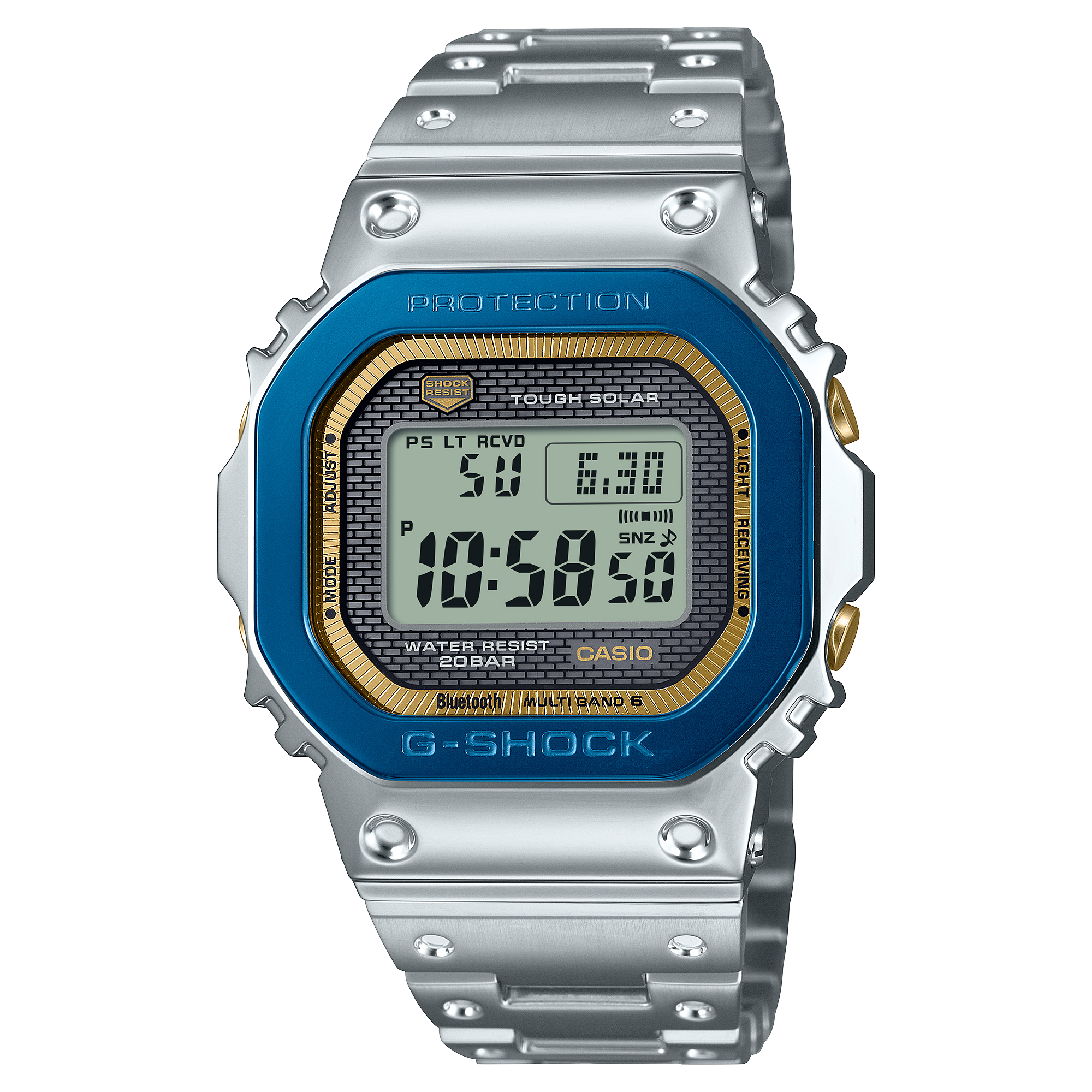 G-SHOCK 50TH ANNIVERSARY Limited Edition Full Metal Men's Digital Watch - GMWB5000SS-2DR G-SHOCK 