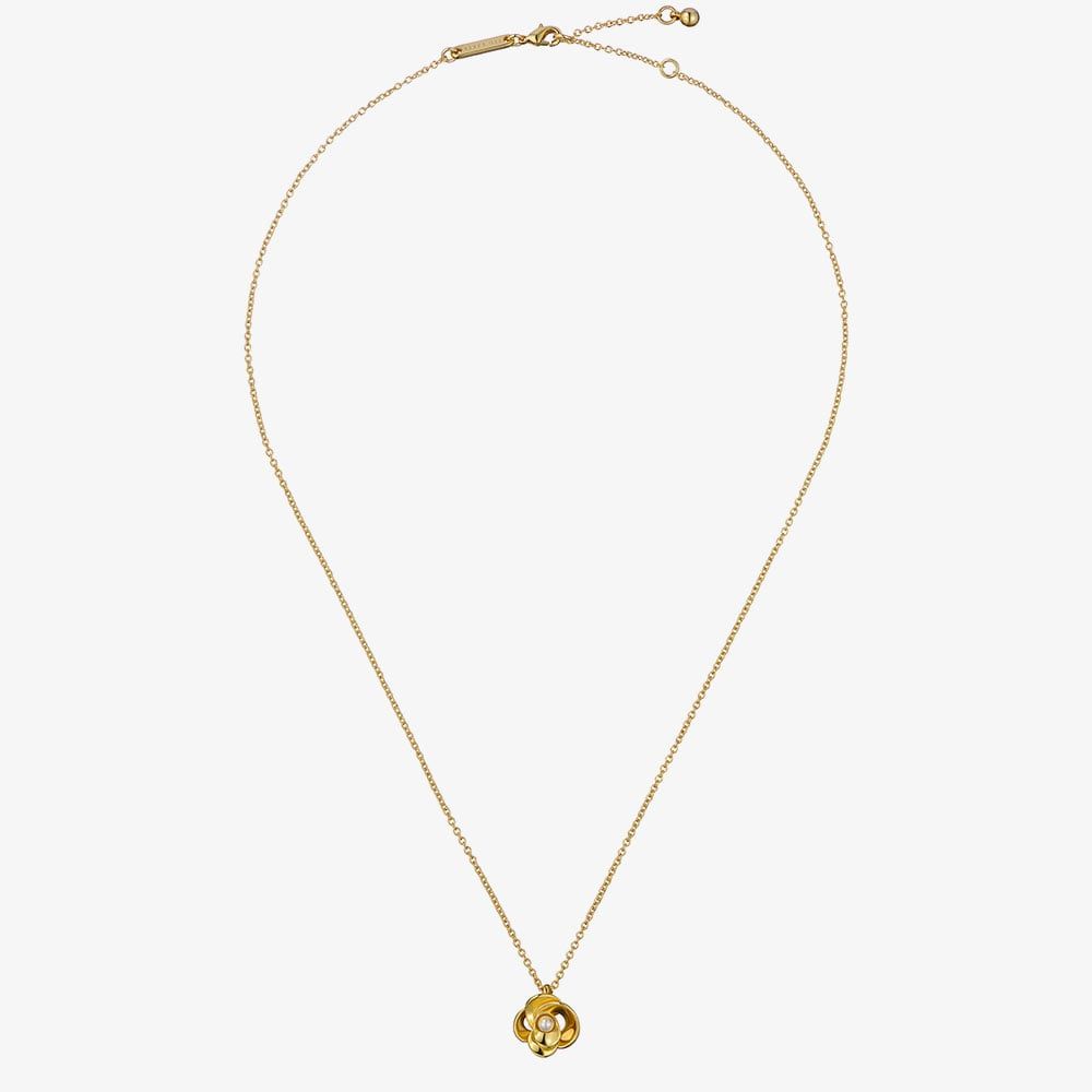 TED BAKER FLORA Gold Tone Plated Pearl Flower Necklace - TBJ3757-02-28 CASIO 