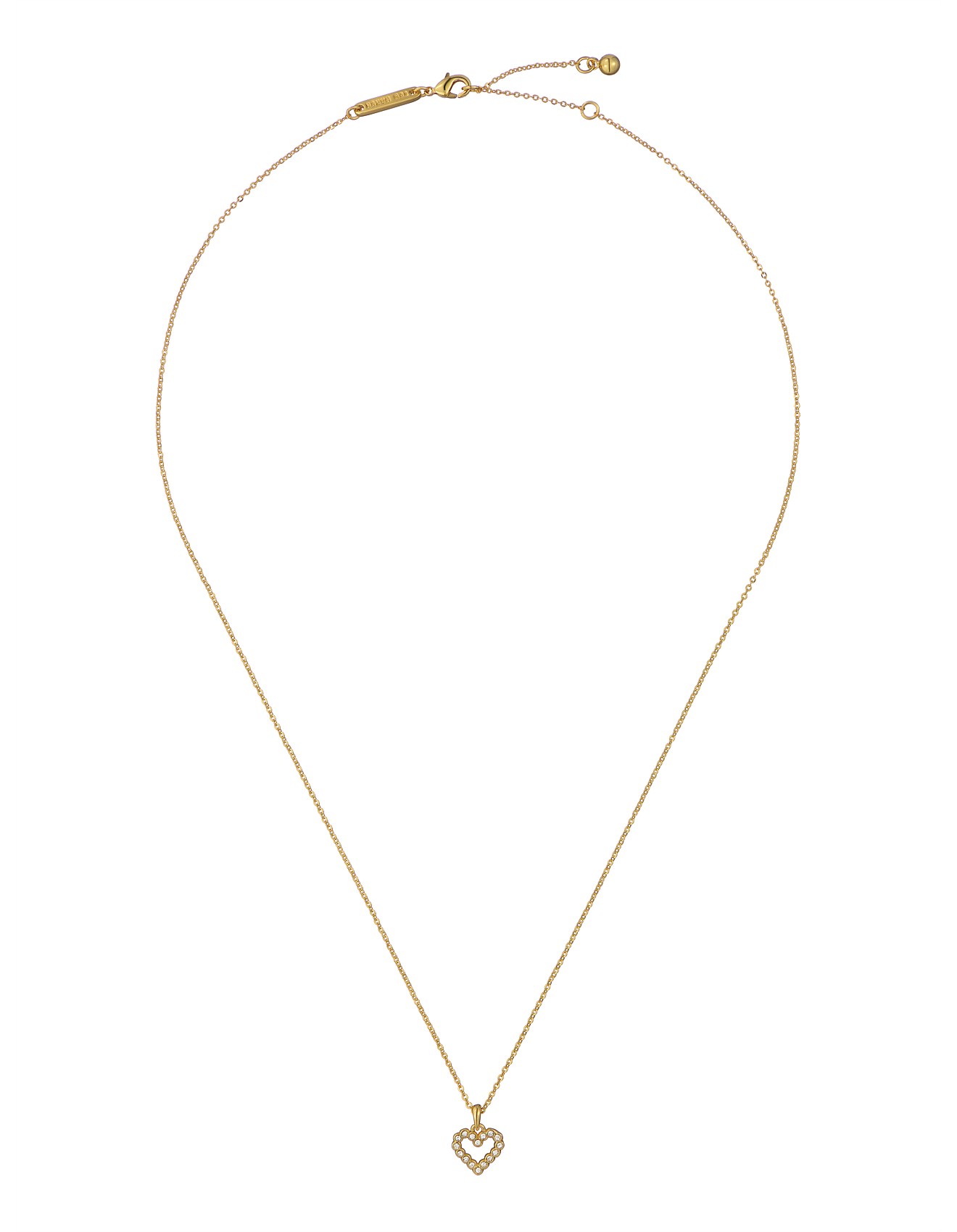 TED BAKER AMORE Halo Heart Yellow Gold Coloured Crystal Heart Pendant - TBJ3832-02-02 CASIO 