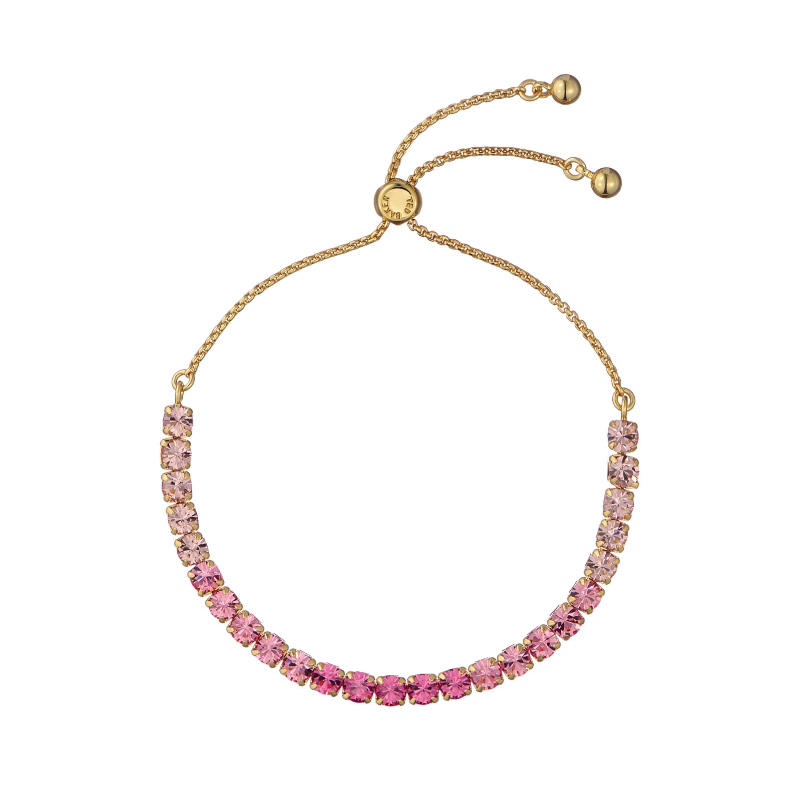 TED BAKER MELRAH Icon Yellow Gold Coloured Crystal Tennis Bracelet - TBJ2968-02-248 CASIO 