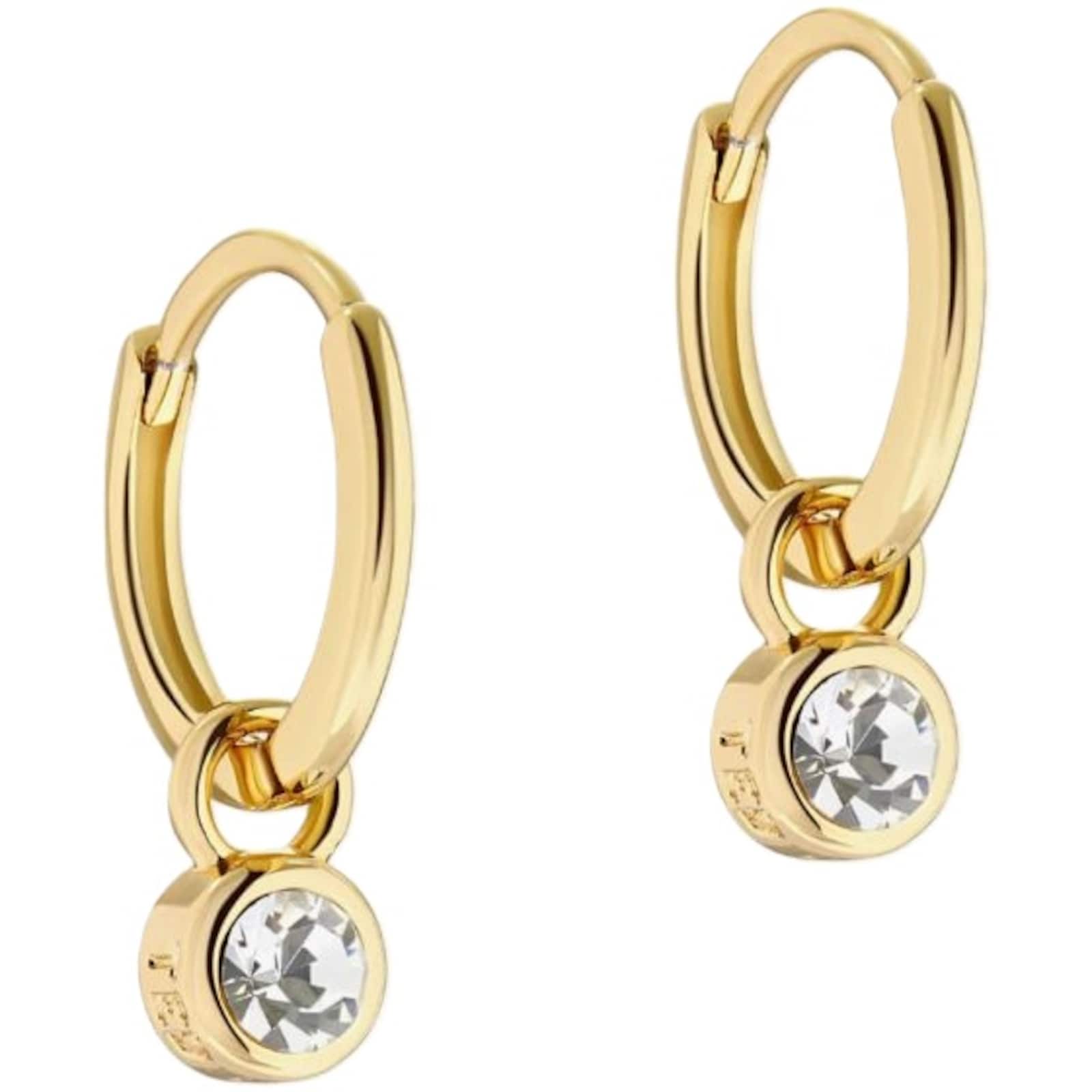 TED BAKER SINALAA Yellow Gold Coloured Huggie Earrings - TBJ3028-02-02 CASIO 