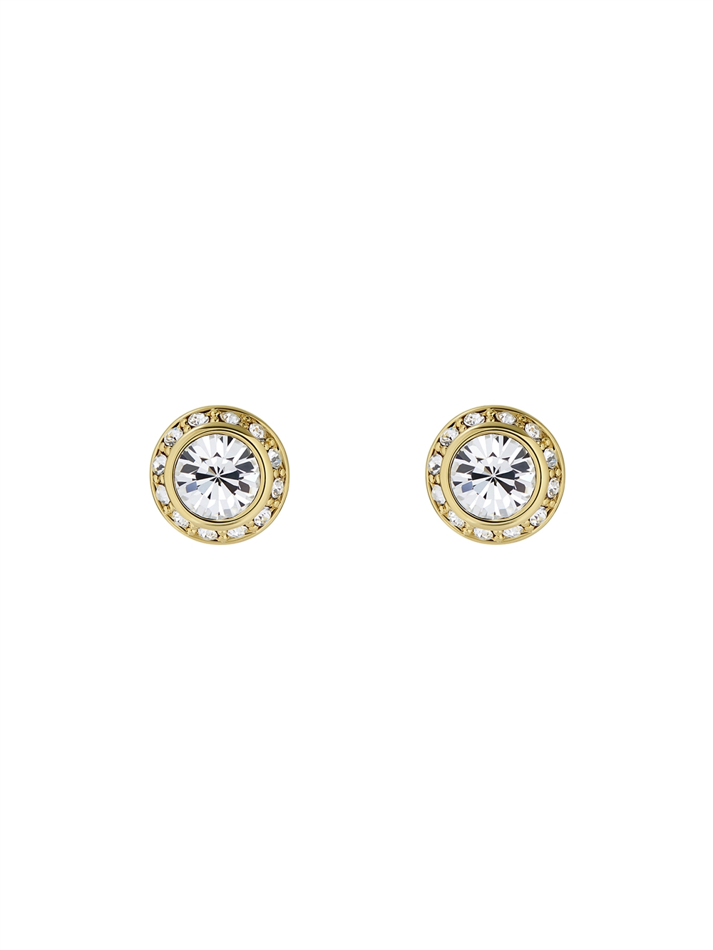 TED BAKER Gold Tone Solitaire Soarkle Crystal Round Stud Earring - TBJ3698-02-02 CASIO 