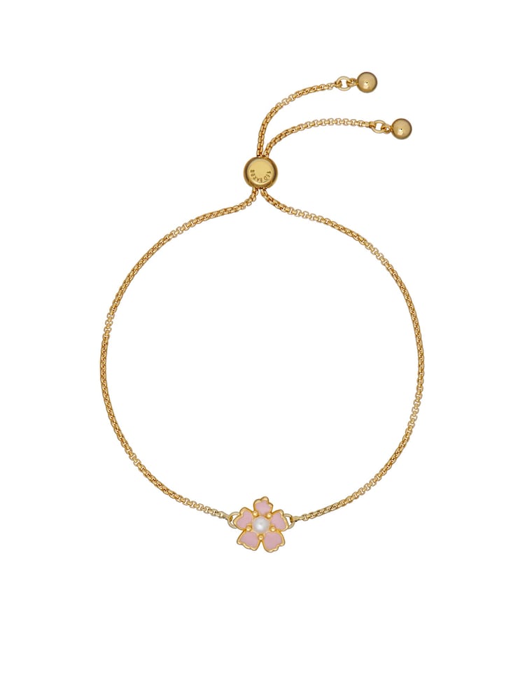 TED BAKER Gold Tone PETIAL Painted Flower Adjustable Bracelet - TBJ3646-02-215 CASIO 