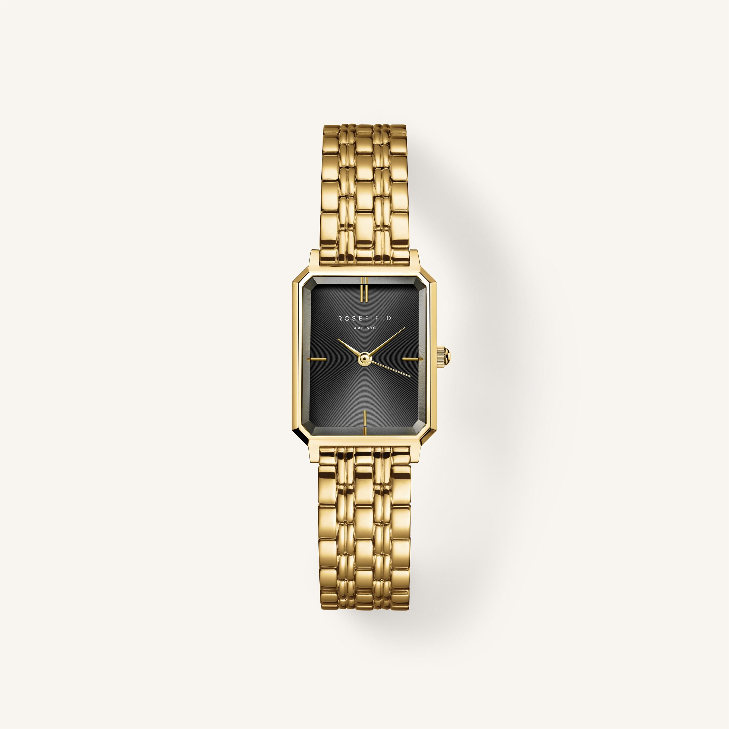 Rosefield Octagon Black Gold - OBSSG-O47 WATCH 