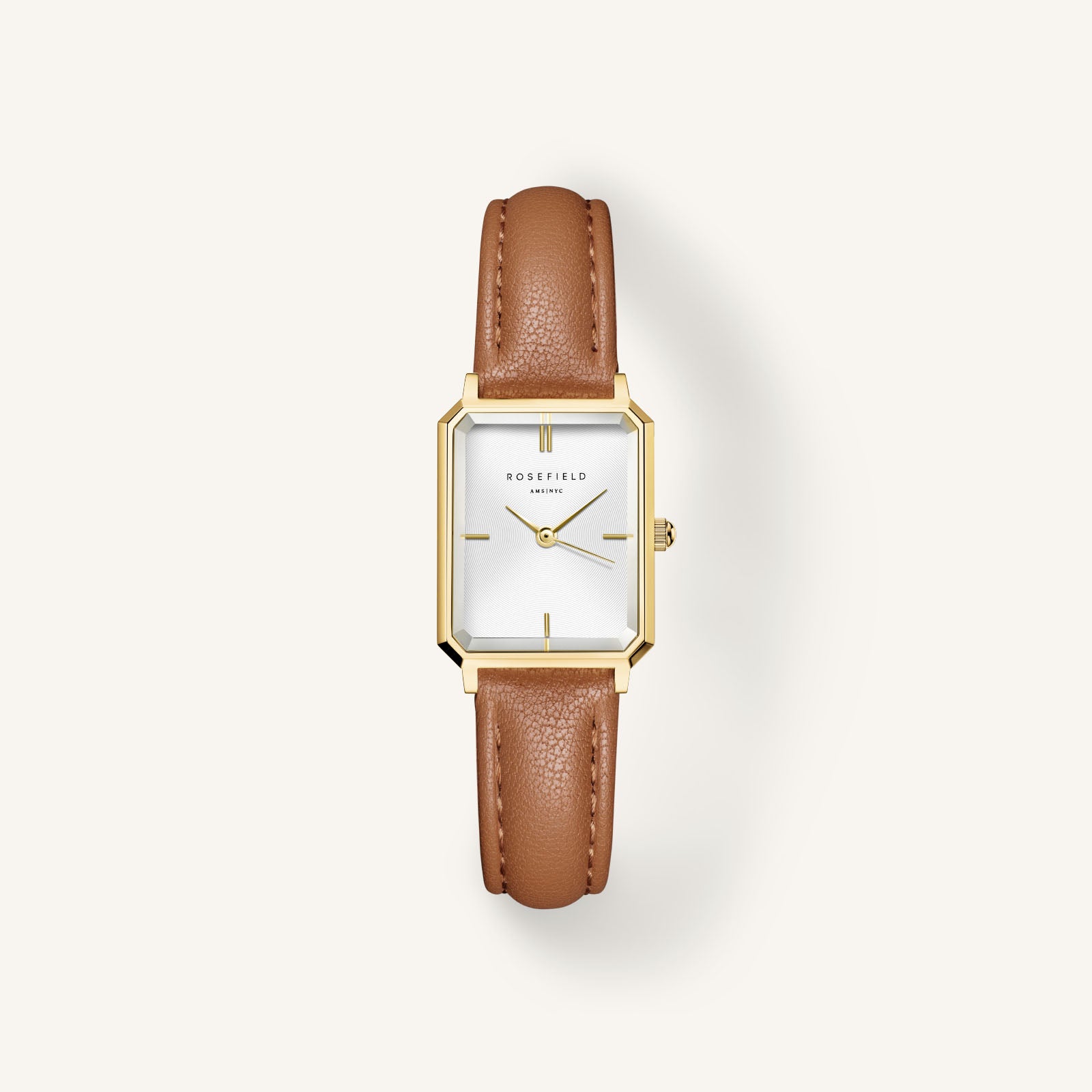 Rosefield Octagon XS Camel Leather - OWGLG-O85 WATCH 