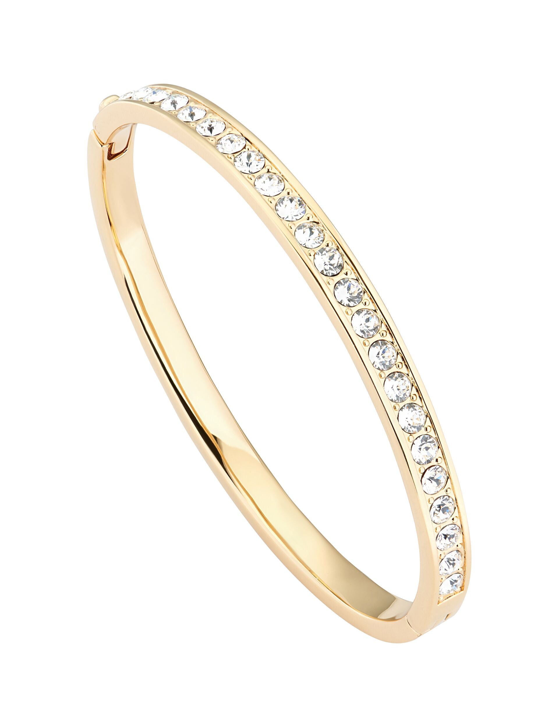 TED BAKER Clemara Hinged Crystal Yellow Gold Coloured Bangle - TBJ1567-02-02 CASIO 