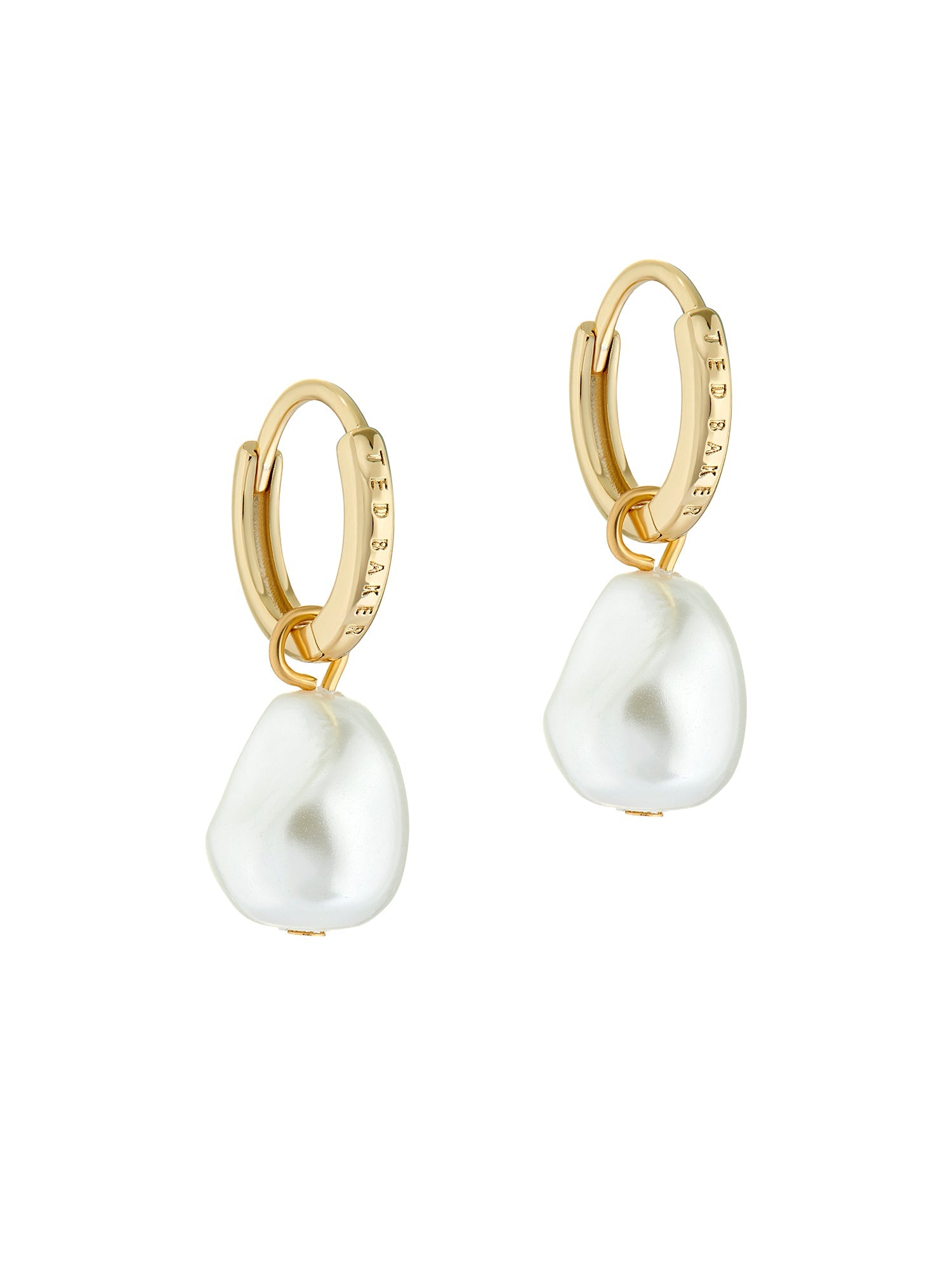 TED BAKER Pearl Drop Pendant Huggie Earrings - TBJ3121-02-28 CASIO 