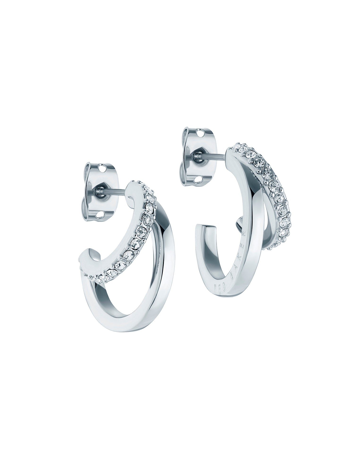 TED BAKER HELIAS Crystal Double Hoop Earrings - TBJ3458-01-02 CASIO 