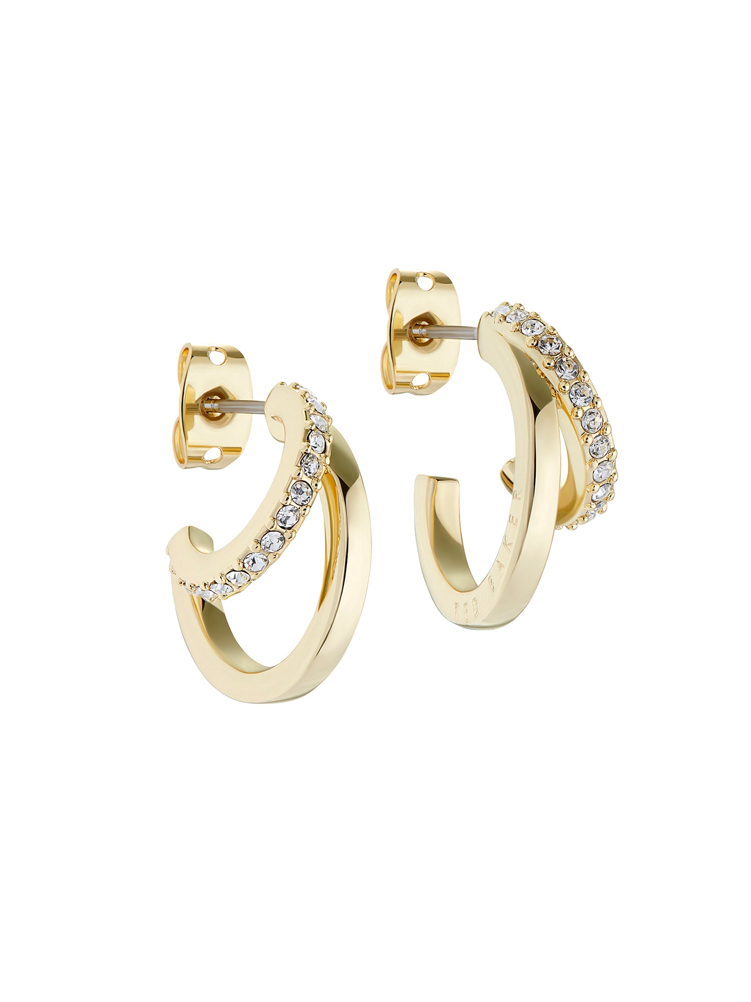 TED BAKER HELIAS Crystal Double Hoop Earrings - TBJ3458-02-02 CASIO 
