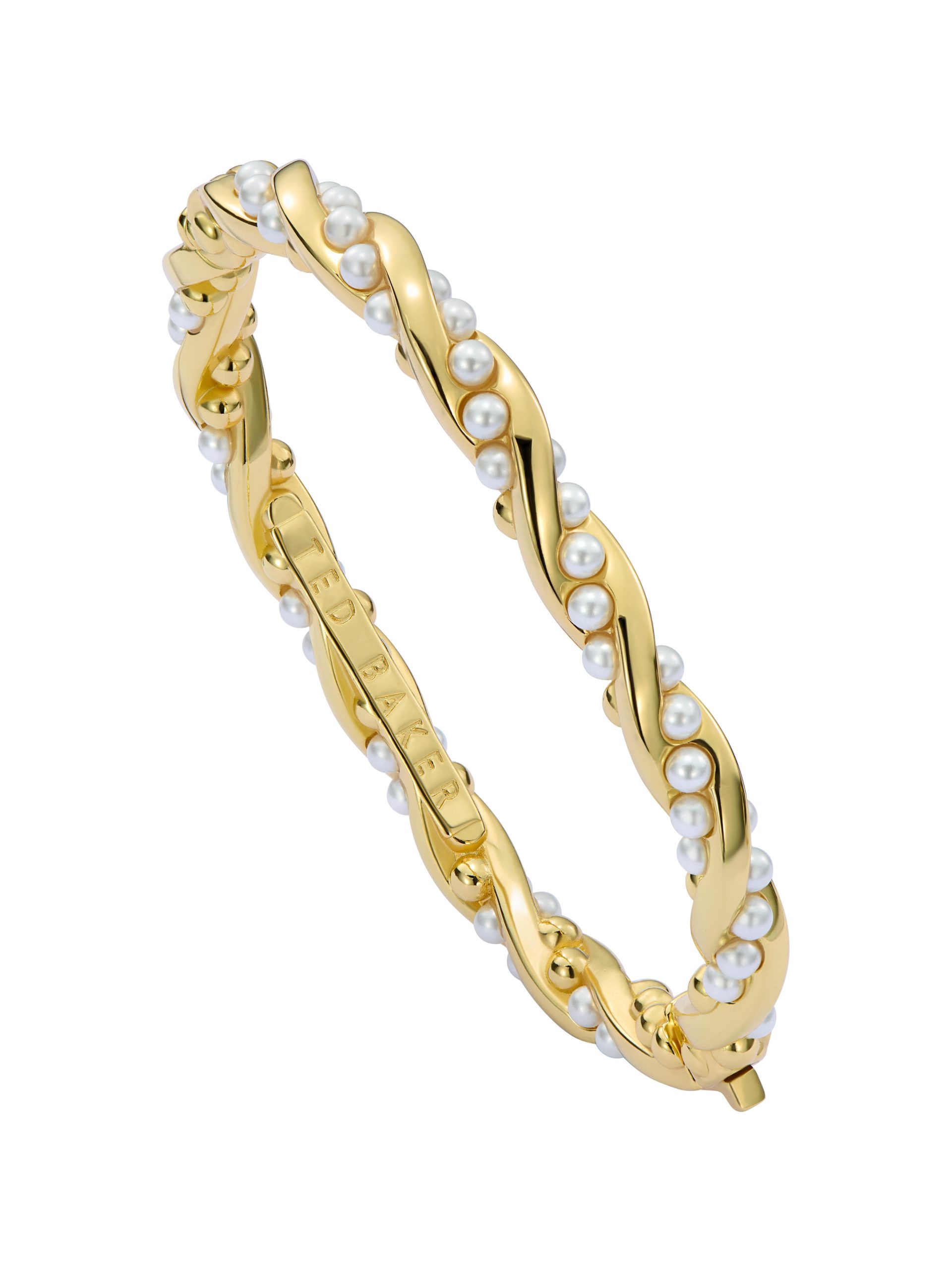 TED BAKER Ted Baker Gold Tilaa Twisted Pearl Cuff Bracelet - TBJ3954-02-28 CASIO 