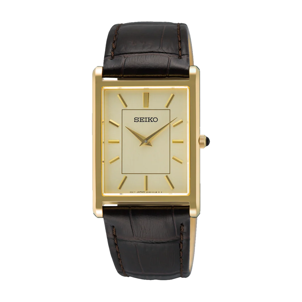 Seiko Gents Classic Square Face 29mm Wide Quartz Watch - SWR106P1 CASIO 