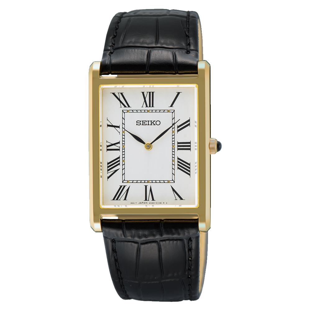Seiko Gents Classic Square Face 29mm Wide Quartz Watch - SWR104P1 CASIO 